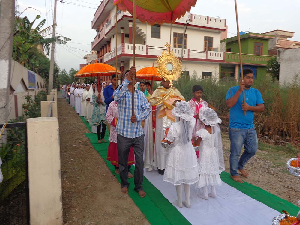 Eucharistic Procession, Jai Rani Province, Jalandhar Punjab