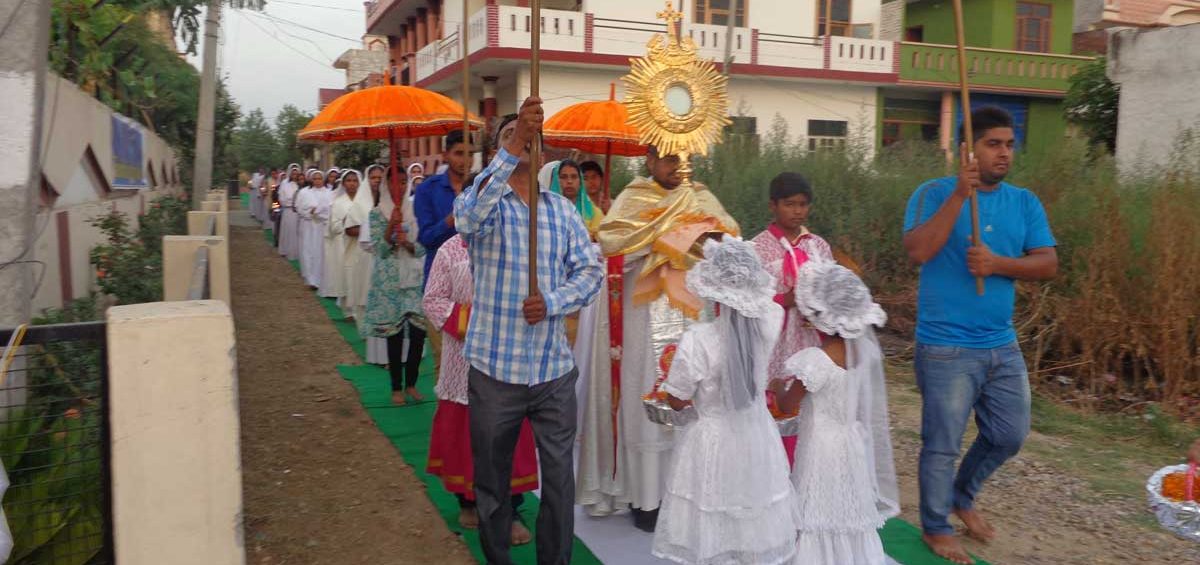 Eucharistic Procession, Jai Rani Procession, Jalandhar, Punjab